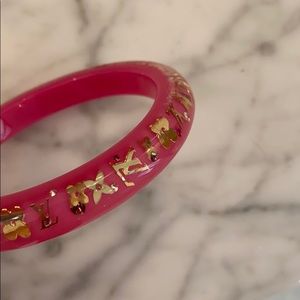 LOUIS VUITTON PINK & GOLD BANGLE, BRACELET